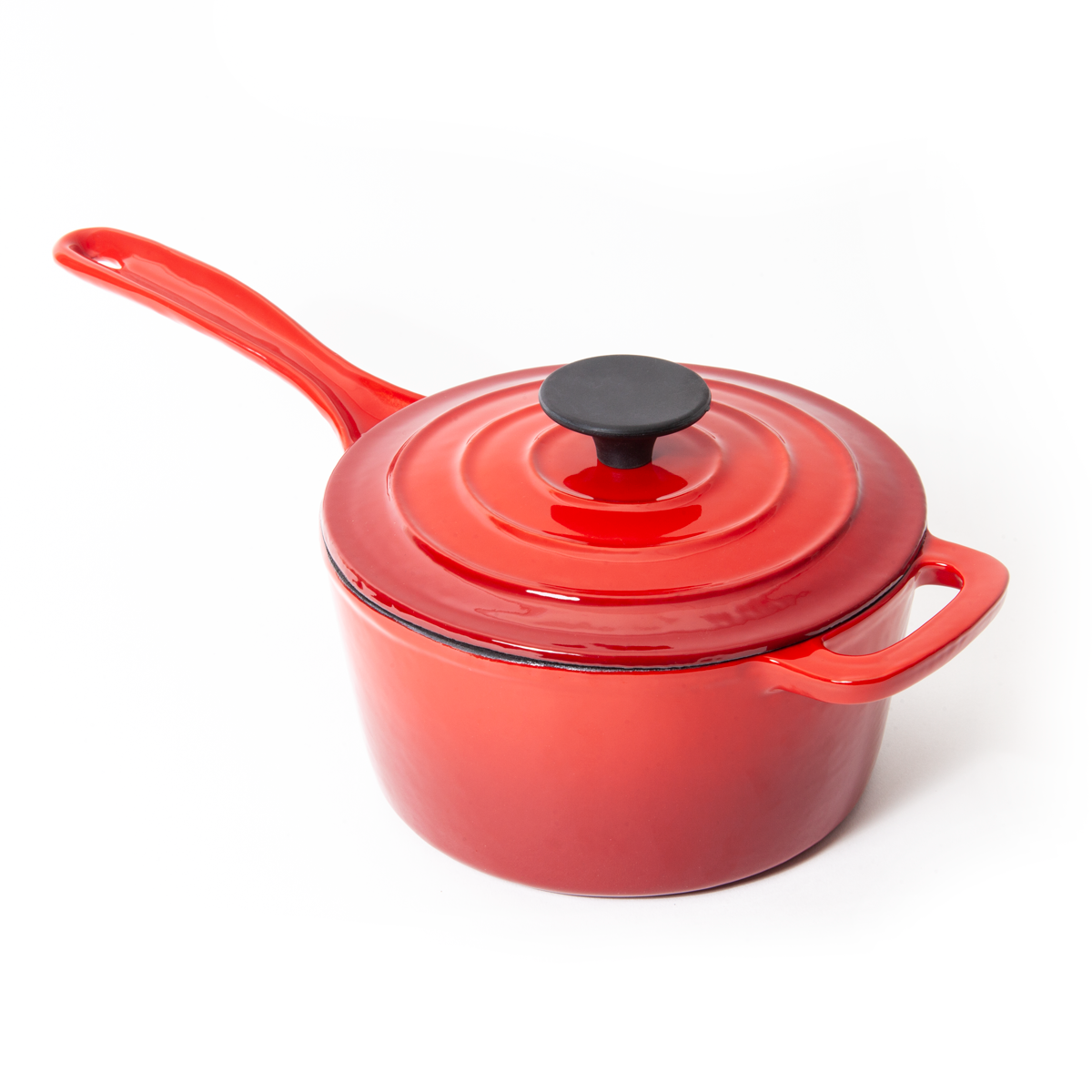 Red Nardelli Enameled Cast Iron Saucepan - 2 Quart – Nardelli Cookware USA