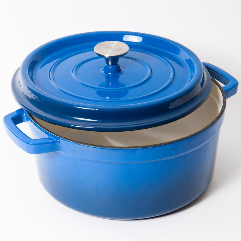 Blue Nardelli Enameled Cast Iron Dutch Oven - 5 Quart
