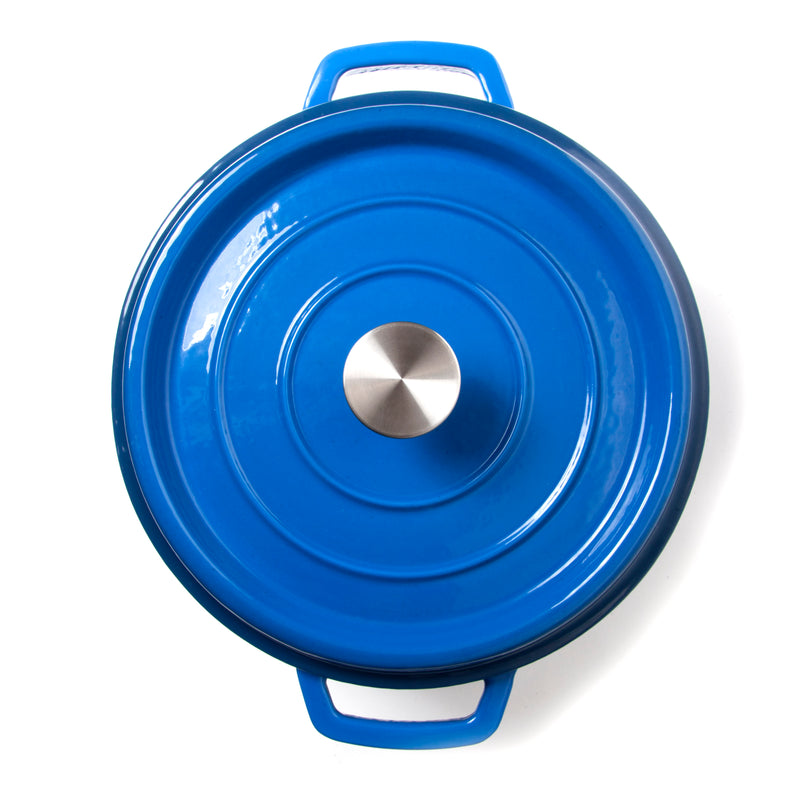 Blue Nardelli Enameled Cast Iron Dutch Oven - 5 Quart