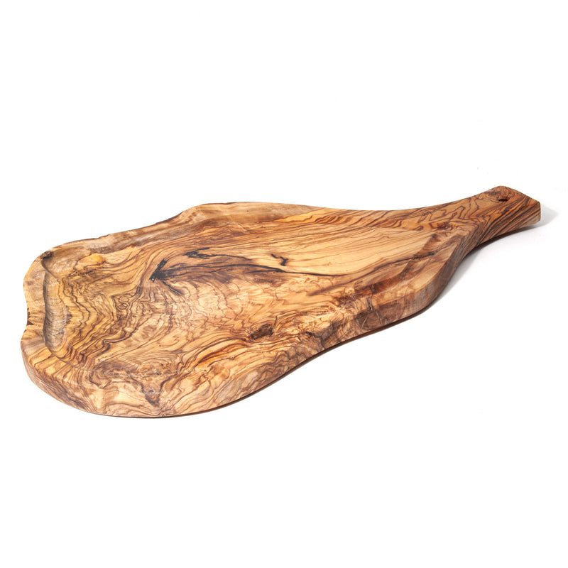 Olive Wood Cutting Board with Handle at BeldiNest