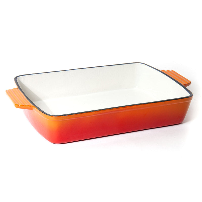 Orange Rectangular Baking Pan